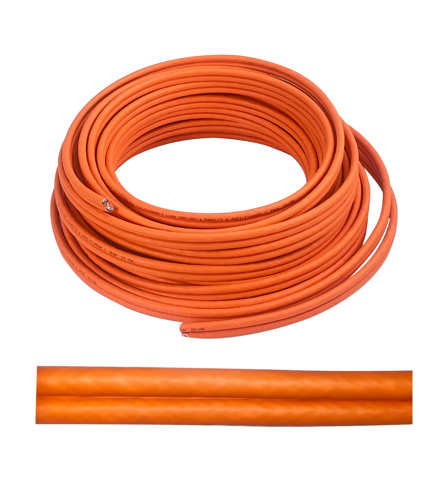 Helos Verlegekabel Duplex, Cat 7, S/FTP, PiMF, LSZH, orange, 100m Ring Helos Verlegekabel Duplex, Cat 7, S/FTP, PiMF, LSZH, orange, 100m Ring